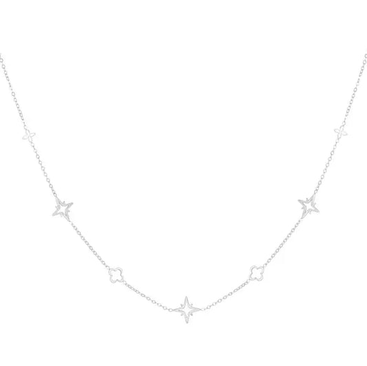 Delicate charm Necklace - Silver