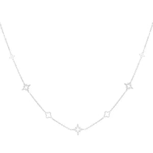 Delicate charm Necklace - Silver