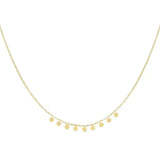 Necklace with Round Discs - Gold