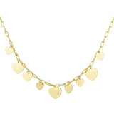 Heart Pendant Necklace - Gold