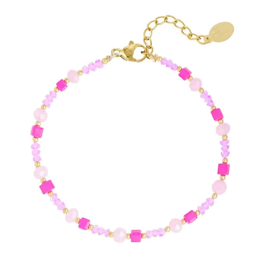 Pink Bead Anklet