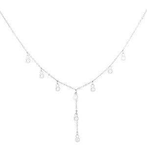 Necklace with Round Charms - Silver