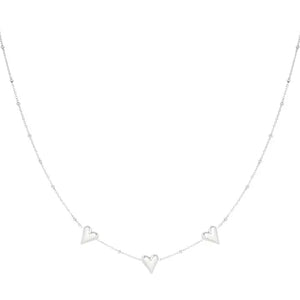 Triple Love Necklace - Silver