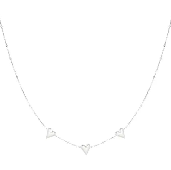 Collar Triple Amor - Plata