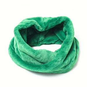 Faux Fur Snood - Bright Green