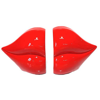 Set of Red Lips Bookends