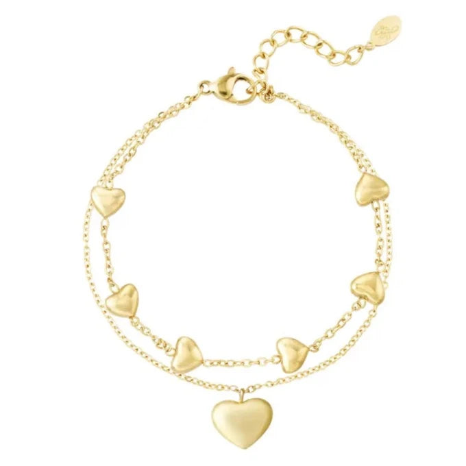 Double Heart Bracelet