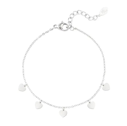 Delicate Heart Bracelet - Silver