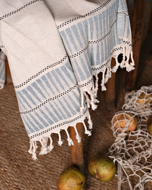 Peshtemal Bath Beach Towel -  Eton Blue