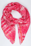 Pink Printed Cotton scarf/sarong