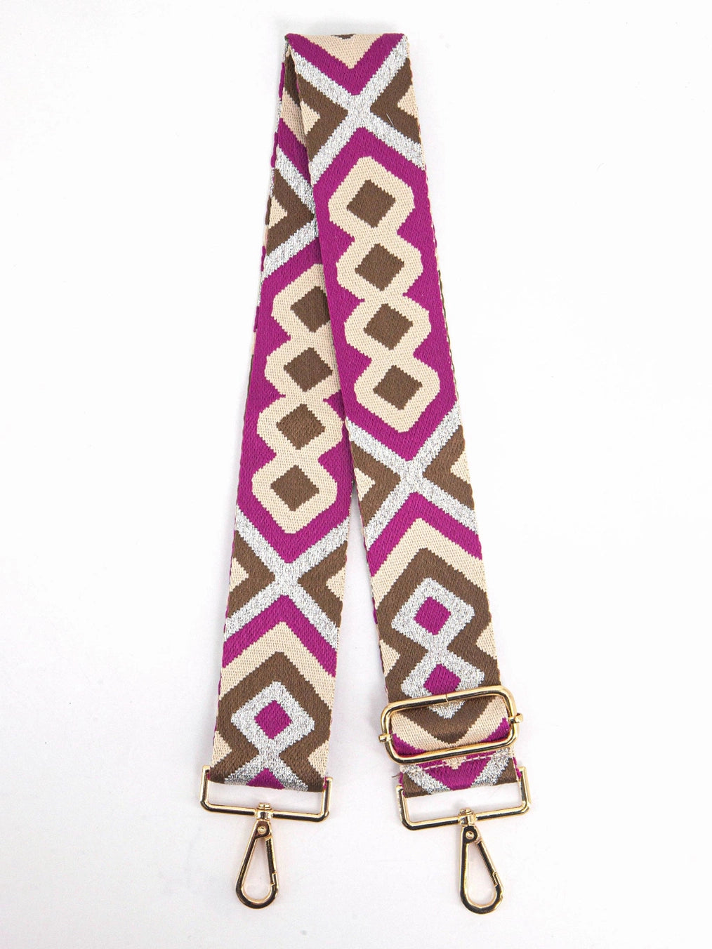 Correa para bolso Aztek - Amarillo/Dorado/Rosa