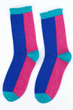 Colour block Glitter Socks