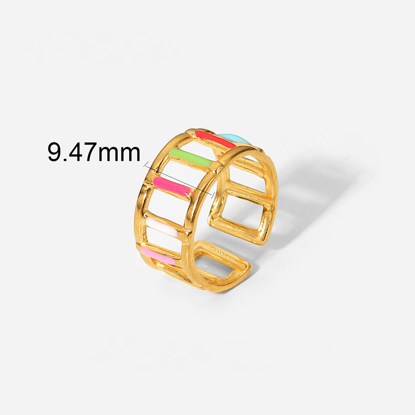 Adjustable Textured Snake Ring