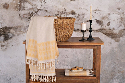 Small Peshtemal Hand Towel - Mustard