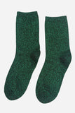 Socks - Green Glitter