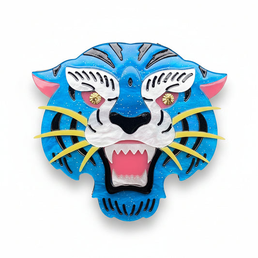 Acrylic Tiger Brooch