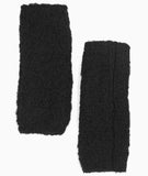 Black textured Wrist Warmers