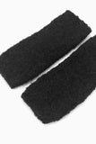 Black textured Wrist Warmers