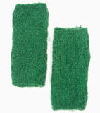 Green textured Wrist Warmers