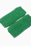 Green textured Wrist Warmers