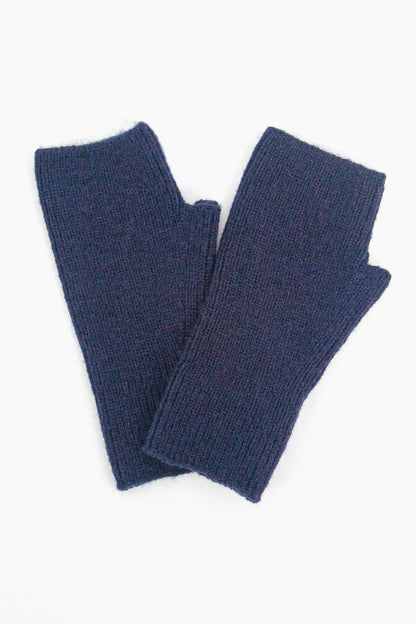 Navy Blue Wrist Warmers