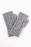 Wrist Warmers - Dark Grey, Cable Knit