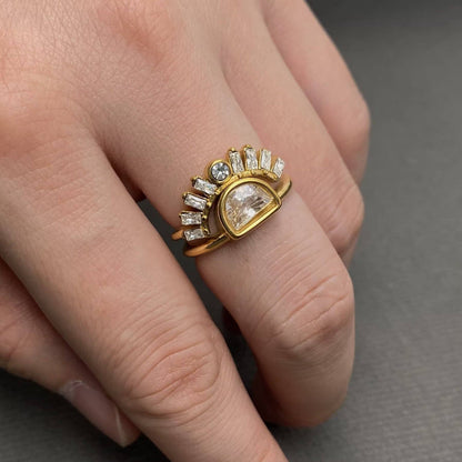 Art Deco Zircon Statement Ring