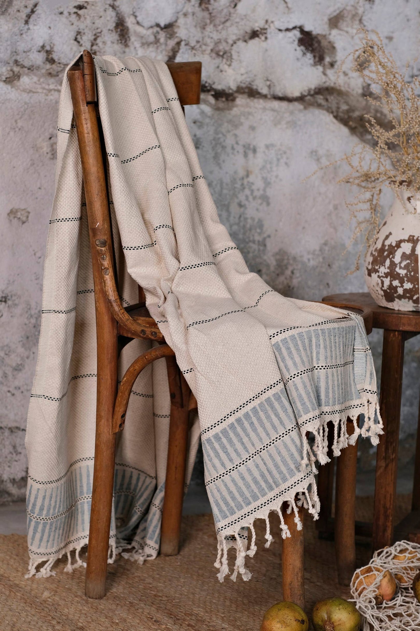 Peshtemal Bath Beach Towel -  Eton Blue