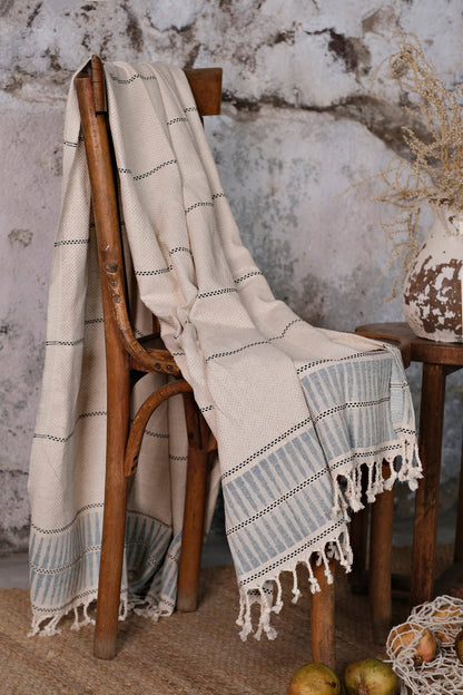 Peshtemal Bath Beach Towel -  Eton Blue