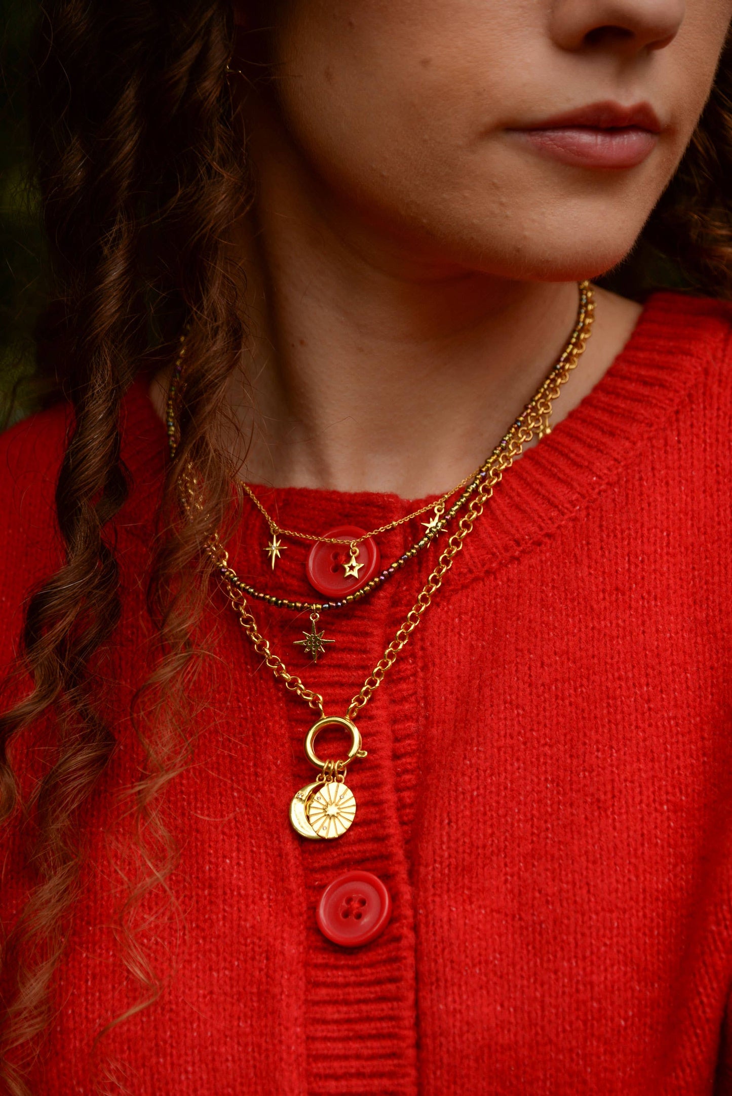 Gold Star Charm Necklace