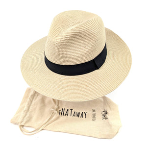 Panama Style Foldable Sun Hat in Bag  - Large (59cm)