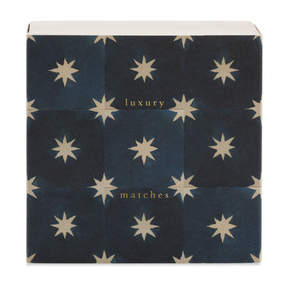 Navy Star Tile | Square - Christmas Safety Matches🎄