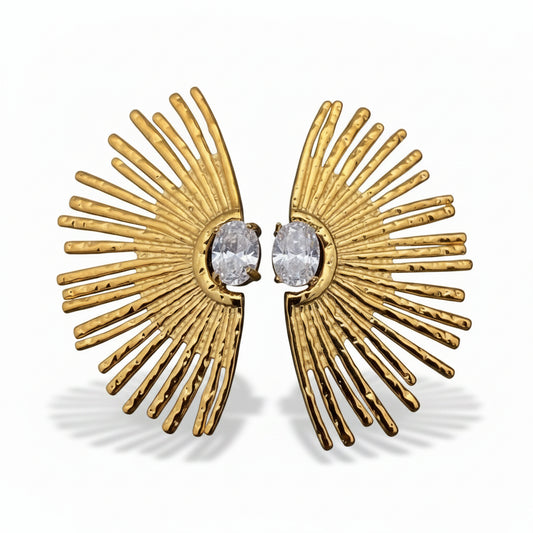 Statement Sun ray Earrings