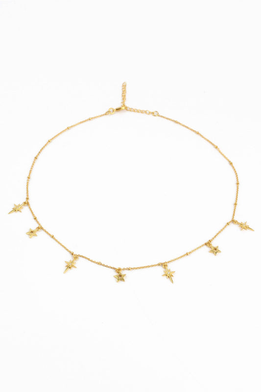 Gold Star Charm Necklace