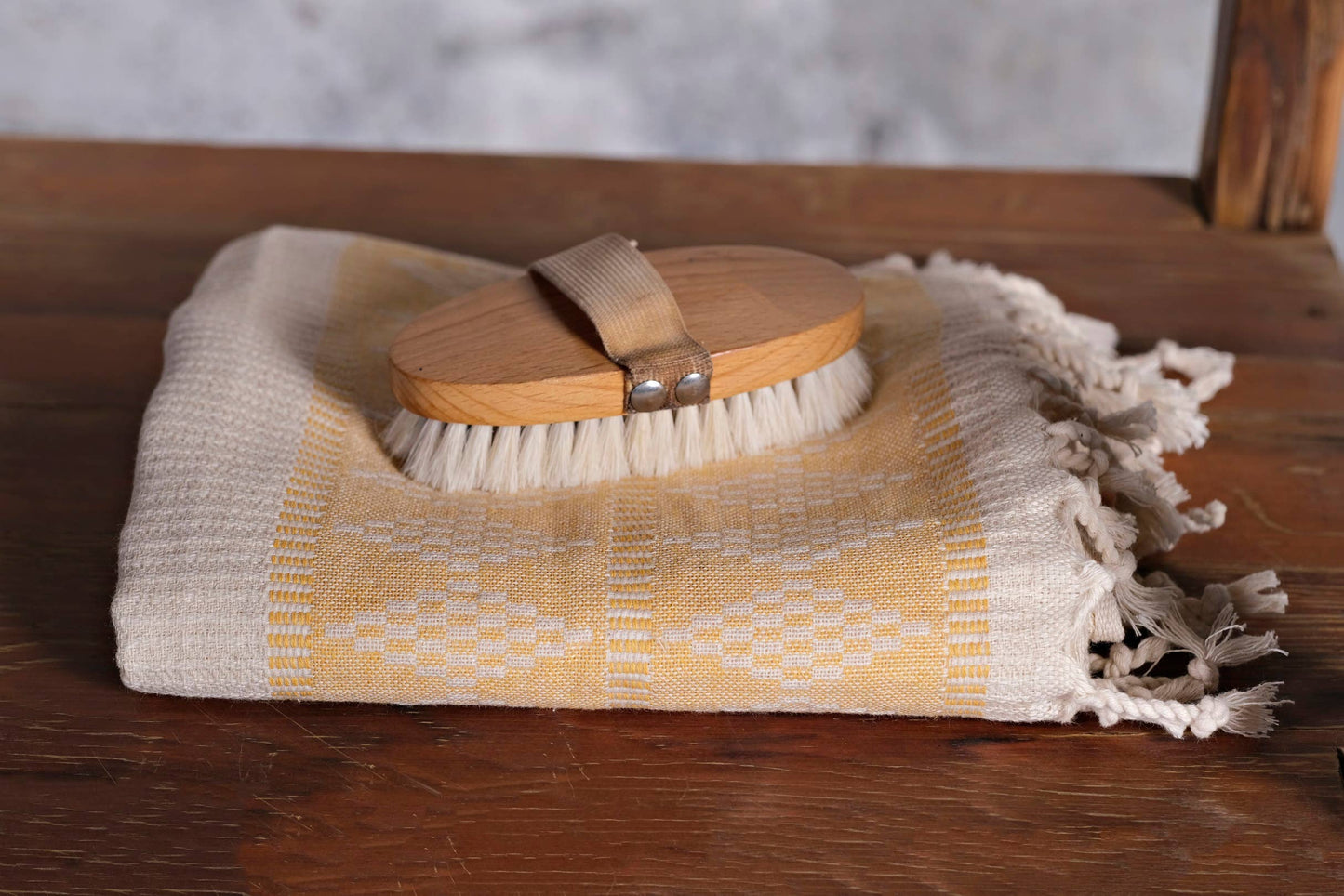 Small Peshtemal Hand Towel - Mustard