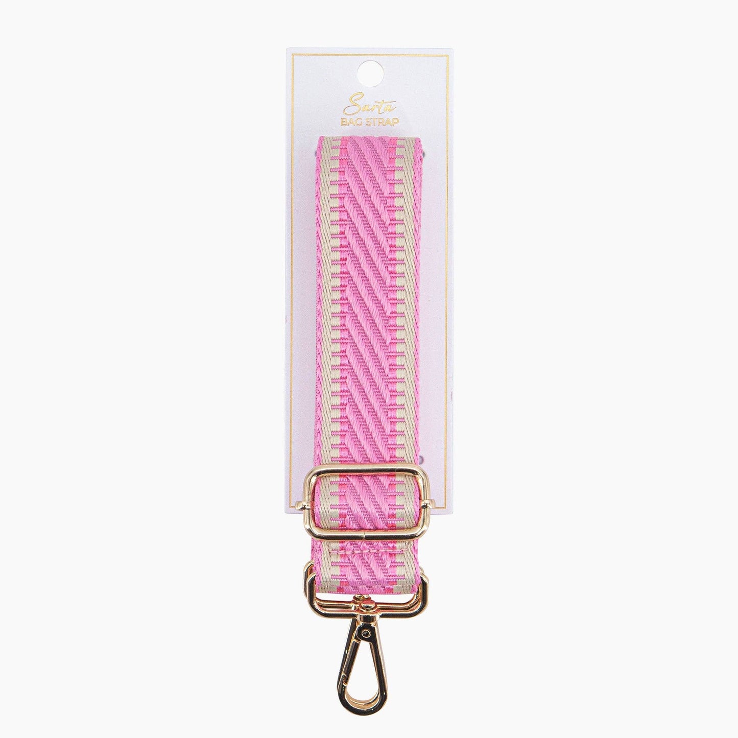 Bag Strap - Pink Weave
