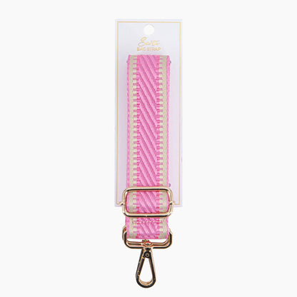 Bag Strap - Pink Weave