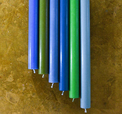 Medici Blue Eco Dinner Candles