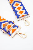 Aztek bag strap - Blue/Gold/Orange