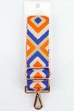 Aztek bag strap - Blue/Gold/Orange