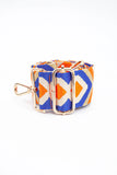 Aztek bag strap - Blue/Gold/Orange