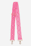 Bag strap - Neon Pink Ikat