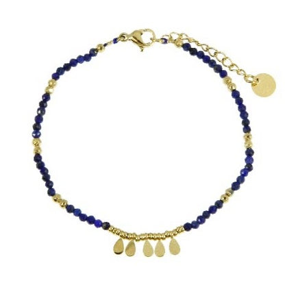 Oval Beaded Bracelet - Green