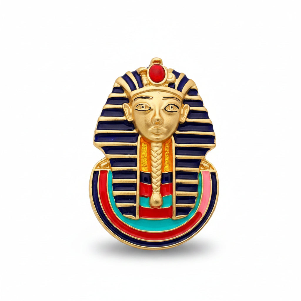 Ancient Egyptian Enamel Sphinx Brooch