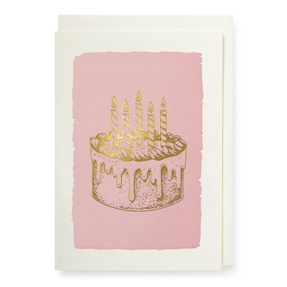 Card - Gold Cake
