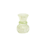 Small Glass Candle Holder - Green
