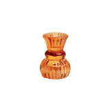 Small Glass Candle Holder - Orange