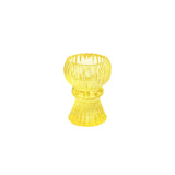 Small Glass Candle Holder - Yellow