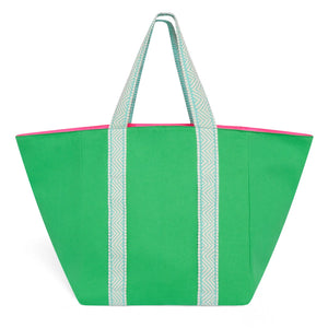 Large Bright Green Beach Bag