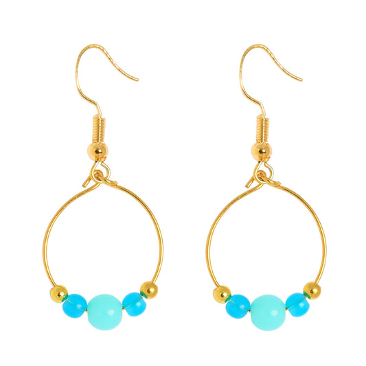 BOPPER EARRINGS - TURQUOISE